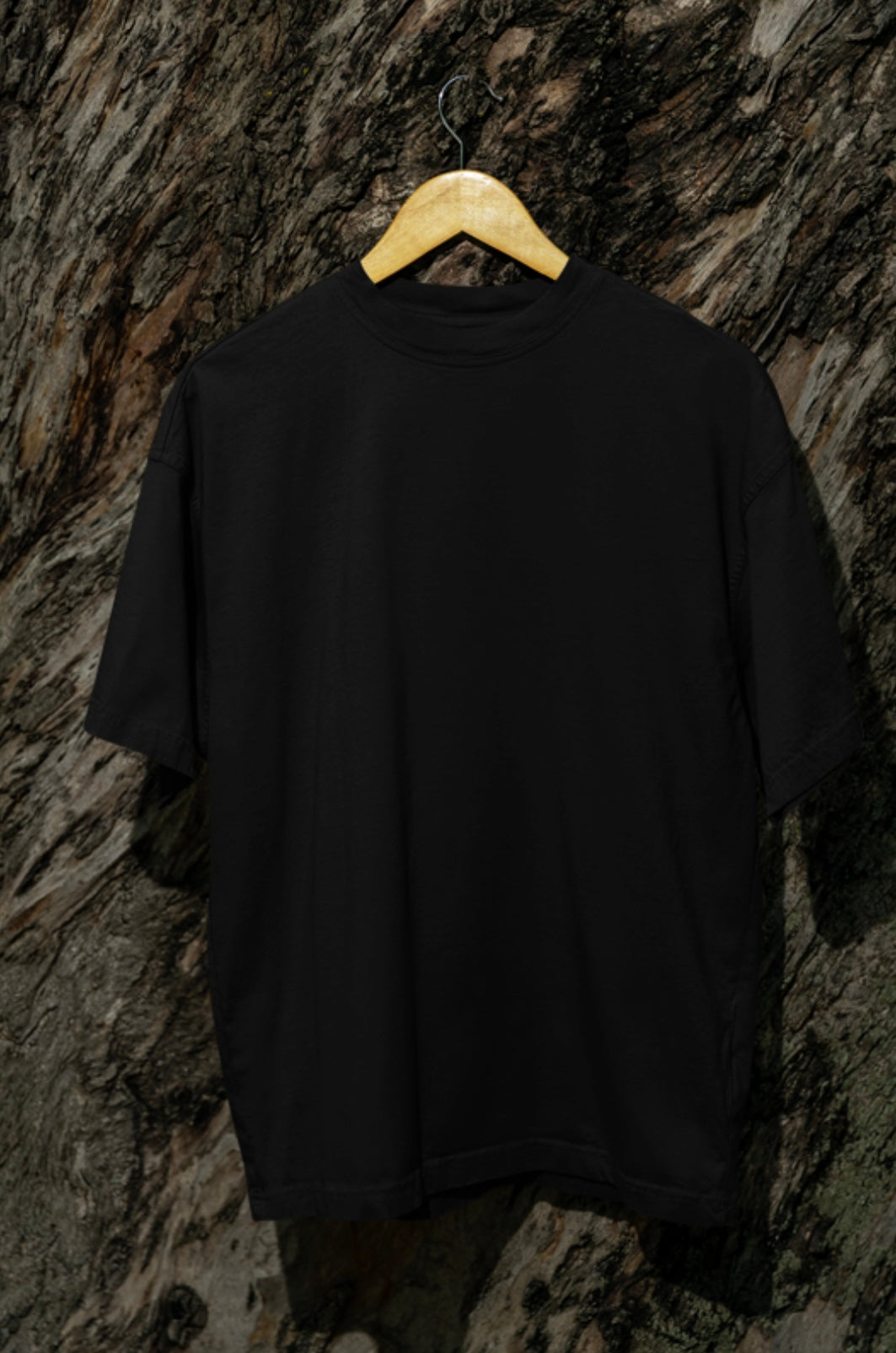 Black color solid Five sleeve tees
