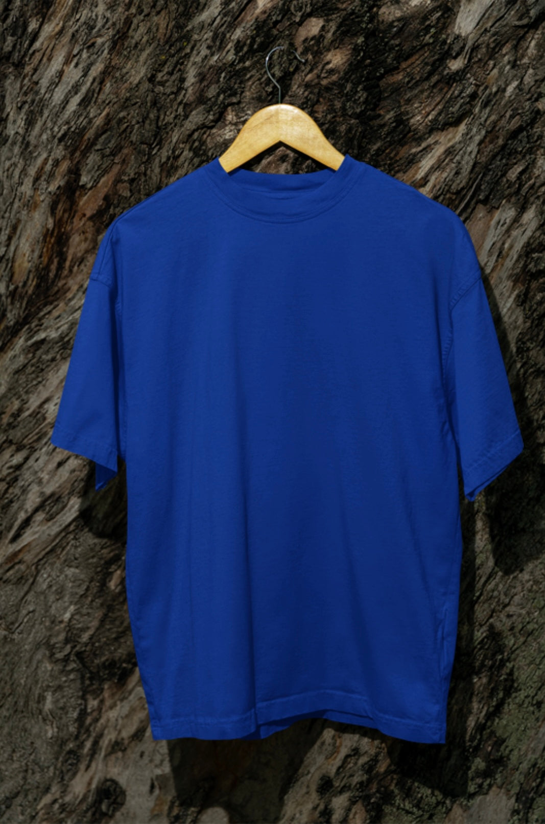 Dark Blue color solid Five sleeve tees