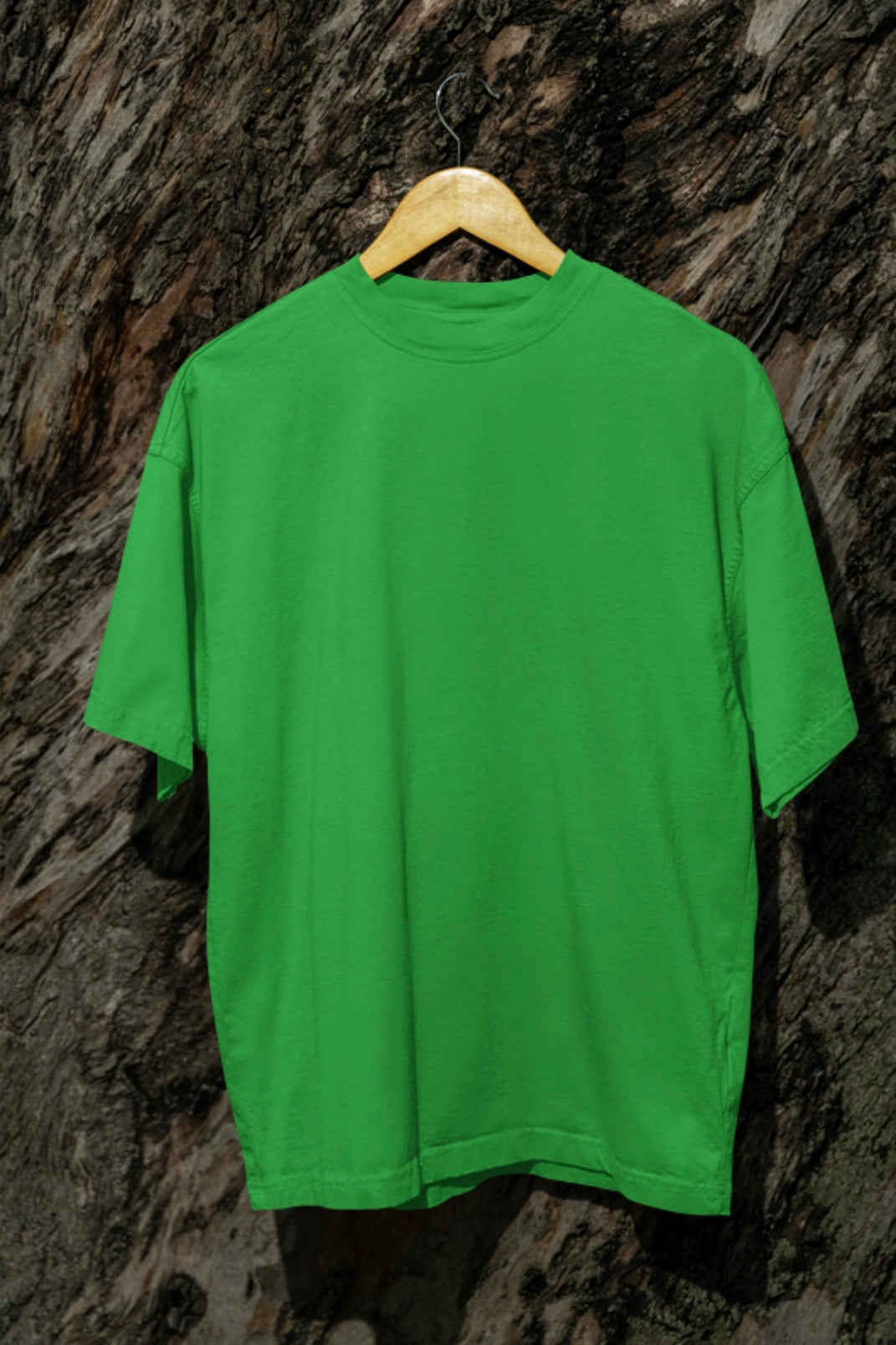 Dark green color solid Five sleeve tees